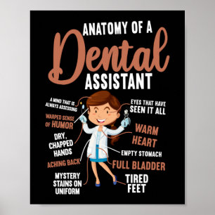 Dental Assistant Dental Anatomy Of A Dental Poster
