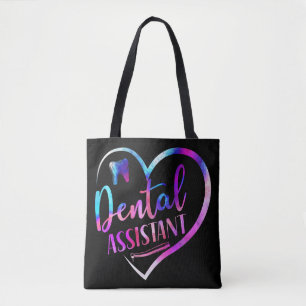 Dental Assistant Dental Dental Assistant Heart Tote Bag