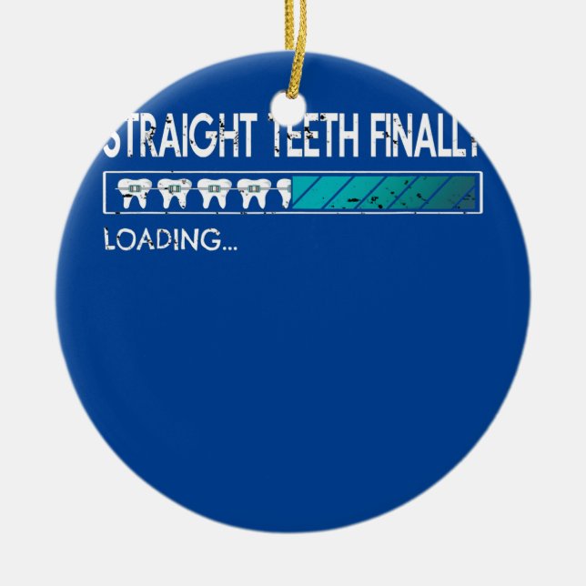Dental Assistant Dentist Brace Teeth Tooth Ceramic Tree Decoration (Front)
