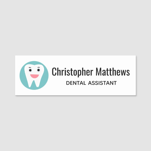 Dental Assistant Dentist Office Personalised Name Tag (Front)
