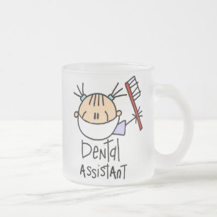 Dental Assistant Frosted Glass Coffee Mug