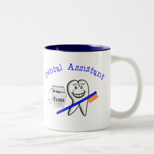 Dental Assistant Gifts Two-Tone Coffee Mug