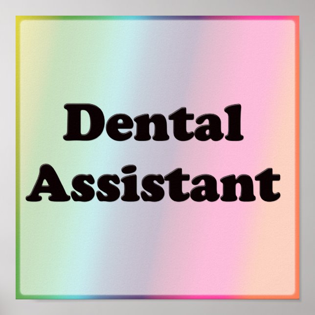 Dental Assistant Poster (Front)