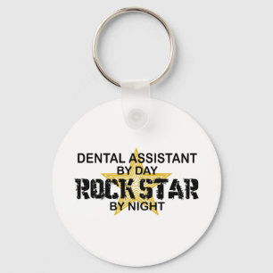 Dental Assistant Rock Star Key Ring