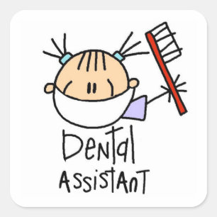 Dental Assistant Square Sticker