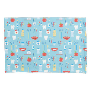 Dental Blue Pattern Pillowcase