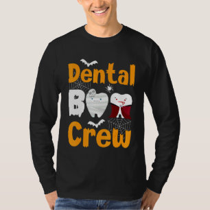 Dental Boo Crew Halloween Funny Dentist Assistant T-Shirt