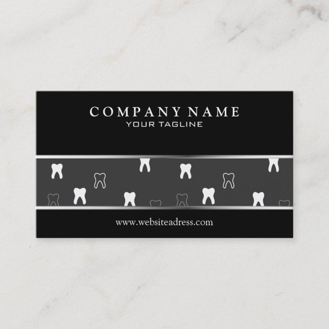 Dental Business Card Template (Front)