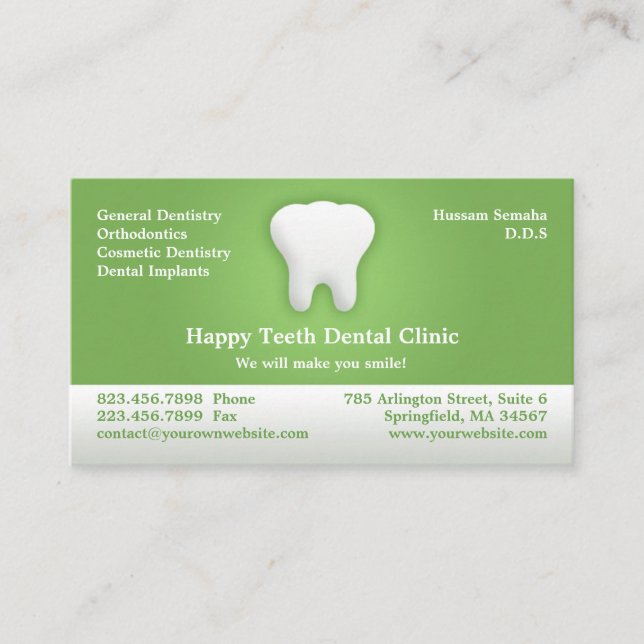 Dental Business Card w/ Appointment (Front)