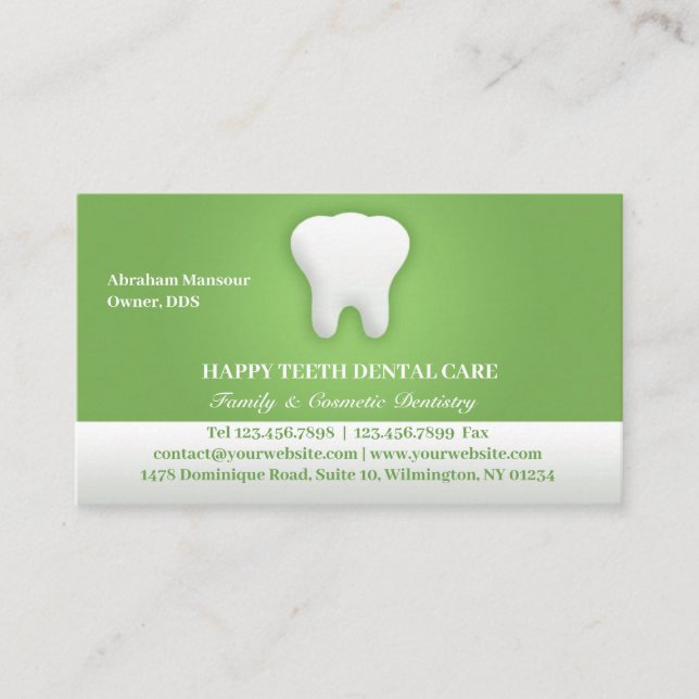 Dental Business Card w/ Appointment (Front)