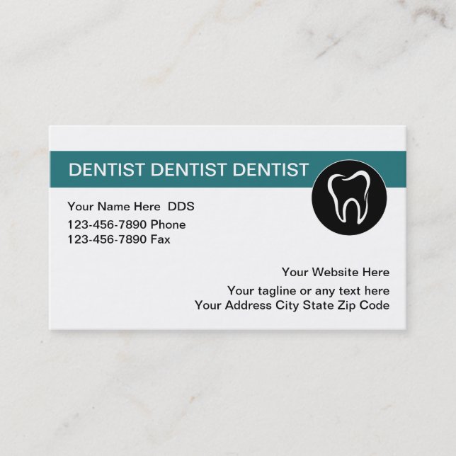 Dental Business Cards Template (Front)