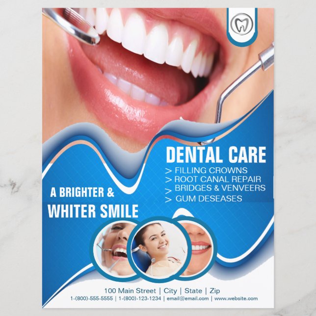 Dental Care Business Office Flyer (Front)