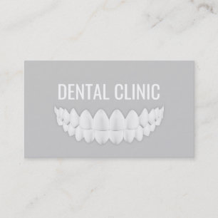 Dental Care Clinic Therapist Dentistry Grey Card
