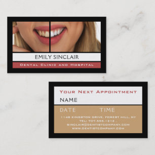 Dental Care, Dentist Appointment Business Card