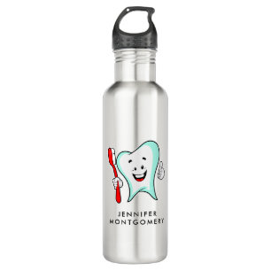 Dental Care Happy Tooth with Toothbrush 710 Ml Water Bottle