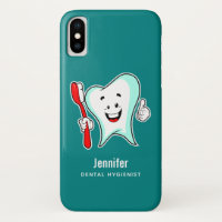 Dental Care Happy Tooth with Toothbrush