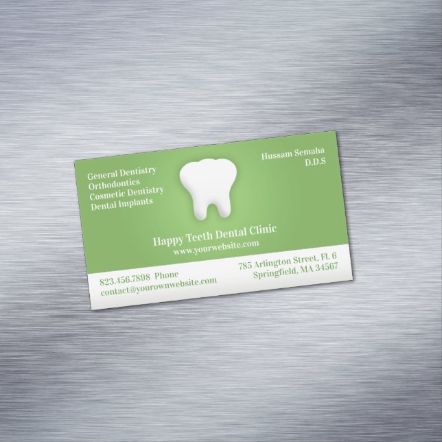 Dental Care Magnetic Business Card (In Situ)