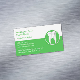 Dental Care Magnetic Business Card