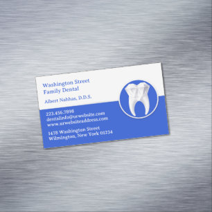Dental Care Magnetic Business Card
