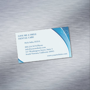 Dental Care Magnetic Business Card