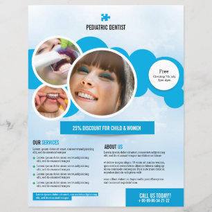 Dental Care Service Flyer Template