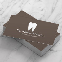 Dental Care Tooth Logo Plain Brown Dentist
