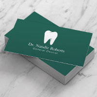 Dental Care Tooth Logo Plain Teal Green Dentist