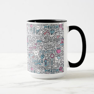 Dental Cartoon Pattern Mug