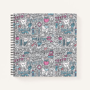 Dental Cartoon Pattern Notebook