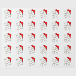Dental Christmas Dunny Dentist Holiday  Wrapping Paper