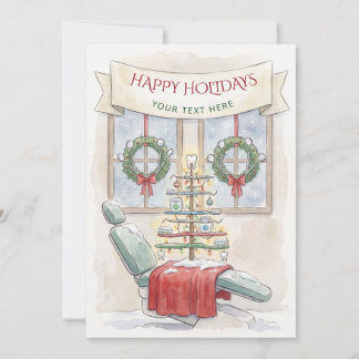Dental Christmas Tree Dentist Christmas Holiday Card