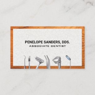 Dental Cleaning Tools   Dentistry Business Card
