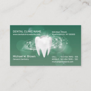 Dental Clinic Dentist Appointment 3d Tooth Business Card