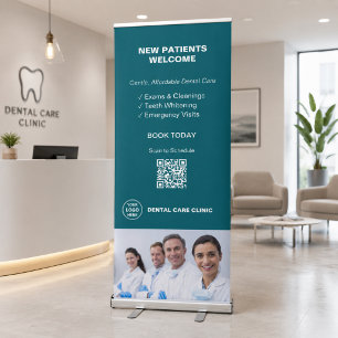 Dental Clinic Dentist Patient Welcome Retractable Banner