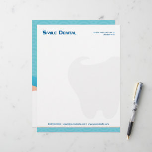 Dental Clinic Dentist Services Office Letterhead