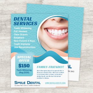 Dental Clinic Dentist Services with Special Offer Flyer