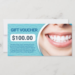 Dental Clinic Gift Voucher Certificate