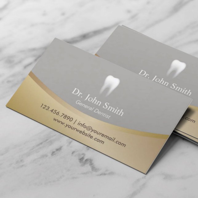 Dental Clinic Modern Gold & Silver Appointment (Creator Uploaded)