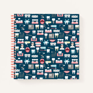 Dental Clinic Office Pattern Notebook