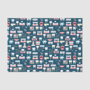 Dental Clinic Office Pattern Tissue Paper