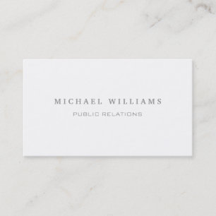 DENTAL CLINIC - SIMPLE WHITE MINIMUM PROFESSIONAL BUSINESS CARD