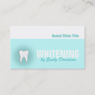 Dental Clinic Teeth Whitening Service Business Card