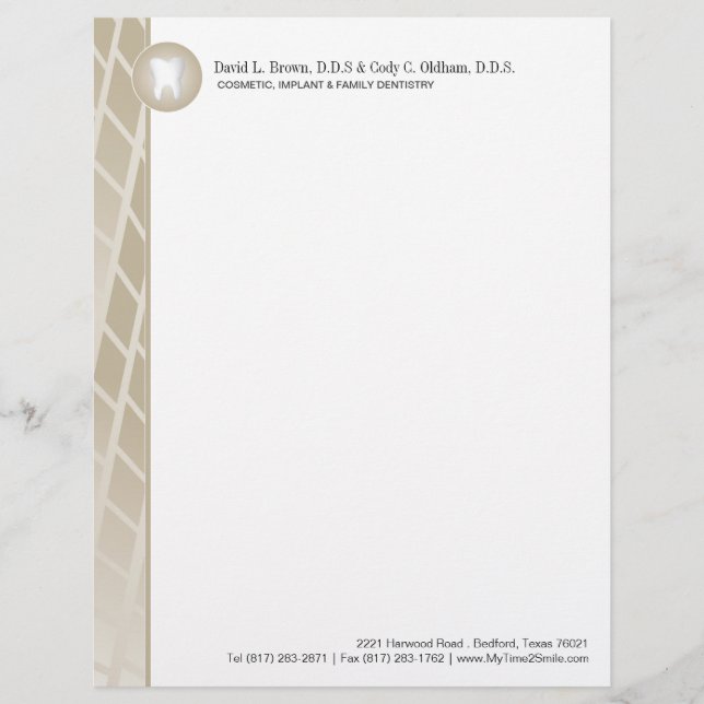 Dental Company Letterhead (Front)