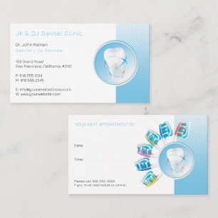 Dental   Dentist unique Appointment Card