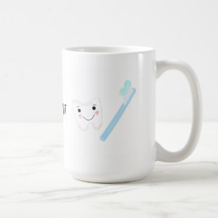 Dental Design, Tooth and Toothbrush Coffee Mug
