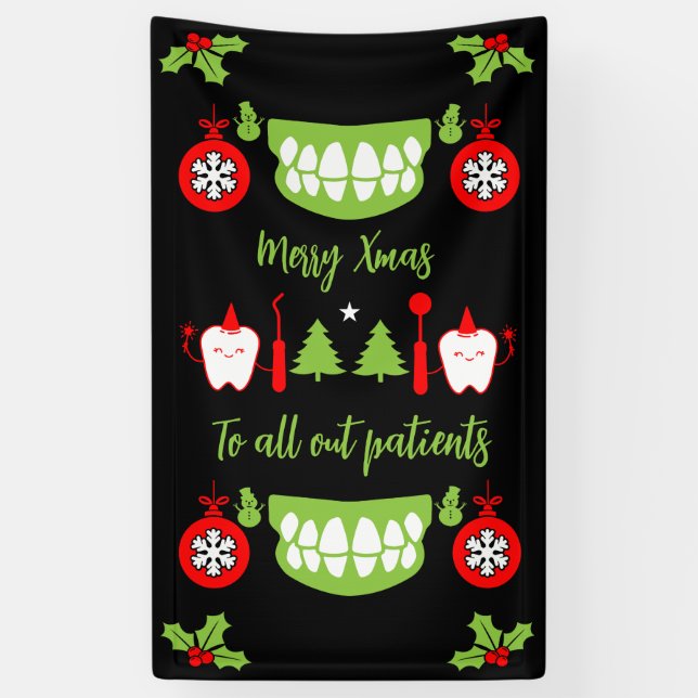 Dental Doctor Xmas Banner (Vertical)