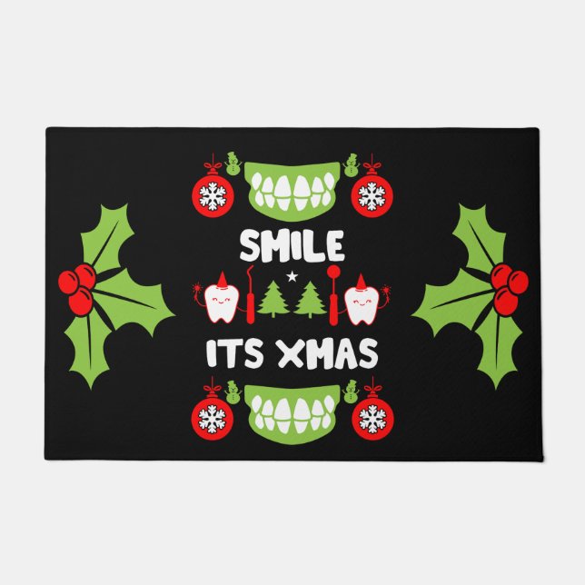 Dental Doctor Xmas Doormat (Front)