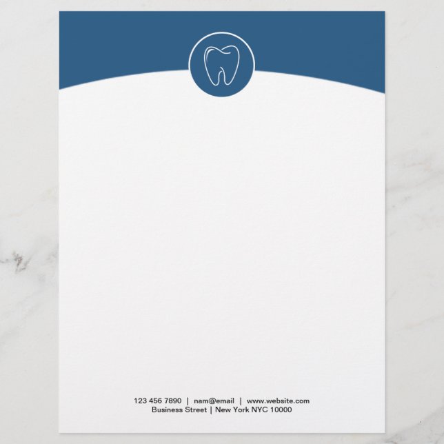 Dental Editable Letterhead Business Stationary (Front)