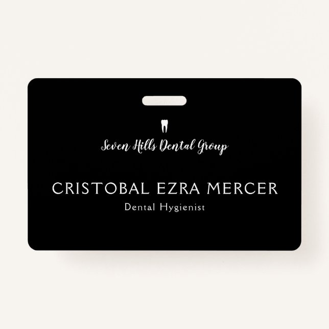 Dental Employee ID Badge (Front)