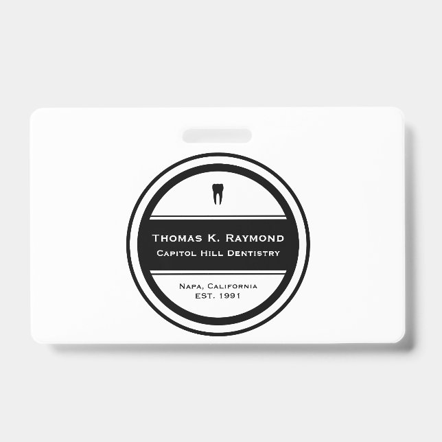 Dental Employee ID Badge (Front)